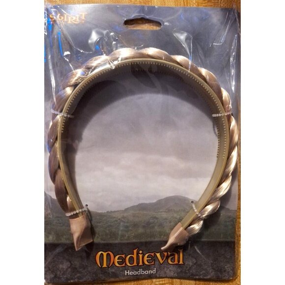 Spirit Halloween Accessories - Braided Headband Costume Spirit Halloween Medieval Blonde Hair